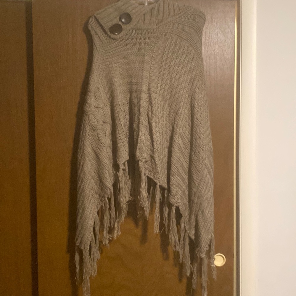 Sweater poncho